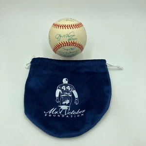 Joe Montana Signed Heavily Inscribed Career STAT Baseball Reggie Jackson COA - Picture 1 of 12