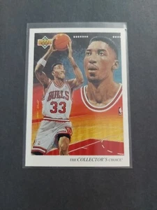 92-93 Upper Deck Scottie Pippen Checklist #37 Chicago Bulls - Picture 1 of 2