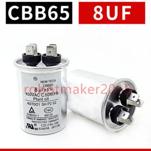 Condensador compresor aire acondicionado CBB65 8 uF 8uf 8 mfd - Imagen 1 de 6