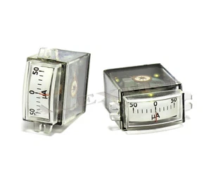 1x Analog Panel Meter 50-0-50uA USSR Current DC Ammeter M4247 - Picture 1 of 4