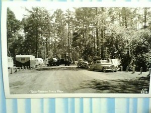 VINTAGE POST CARD TWIN HARBOR STATE PARK WASHINGTON.