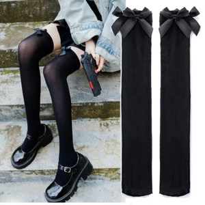 5-Paar Halterlose Strümpfe schwarz breite Spitze sexy Nylons Straps Satin S-XL - Bild 1 von 6