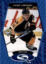 1998-99 UD Choice StarQuest Blue Hockey Card Sergei Samsonov #SQ6 150421