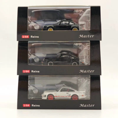 Master 1:64 Porsche 930 Turbo Black Bird Diecast Toys Car Models Collection Gift - Immagine 1 di 4