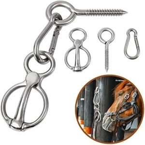3pcs Horse Tie Ring Heavy Duty Horse Trailer Ties Horse Rigging Equipment Supply - Picture 1 of 11