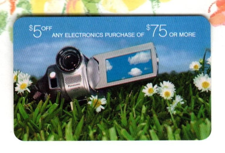 TARGET Video Camera & Daisies ( 2006 ) Promotional Card ( $0 - EXPIRED ) V1 - Image 1 of 2