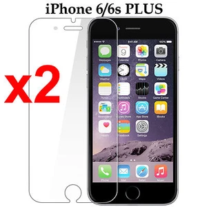 x2 Anti-scratch 4H PET film screen protector for Apple iphone 6 6s PLUS front - Picture 1 of 3