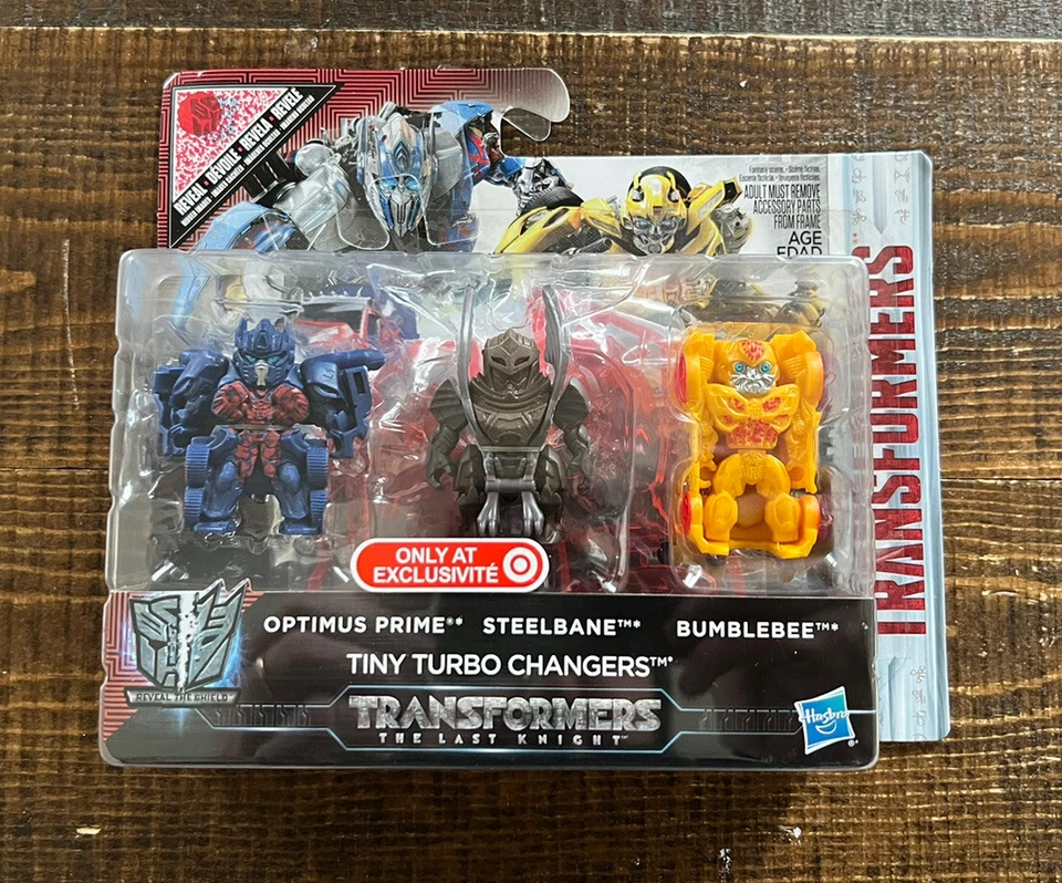 Transformers Optimus Prime Steelbane Bumblebee Tiny Turbo Changers Hasbro.