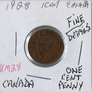 Moneda Canadá 1 céntimo 1928 KM28 - Imagen 1 de 2