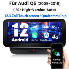 Produktbild - Qualcomm CarPlay 12.3"Stereo Autoradio GPS Navi DAB WIFI 4G BT Für Audi Q5 4+64G