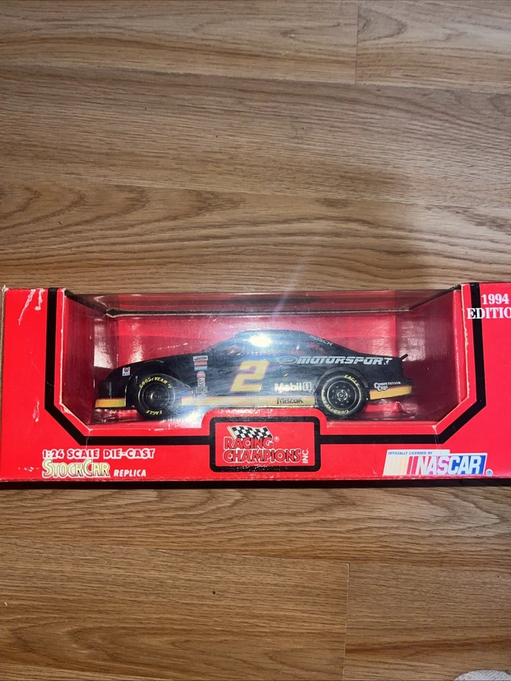1994 Racing Champions Rusty Wallace #2 Ford Motorsports Nascar 1/24 Diecast NOVO  - Imagem 1 de 3
