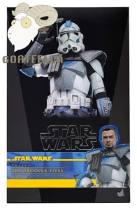 PRONTO NUOVO AUTENTICO HOT TOYS STAR WARS CLONE WARS ARC TROOPER FIVES TMS132 1/6 - Foto 1 di 15