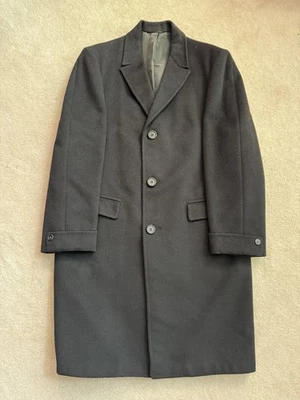 Casaco Chesterfield Masculino Vintage de Lã dos Anos 1960, Feito em União, ~44R - Imagem 1 de 4