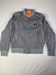 The Perfect Exchange Herren Bomberjacke Silber Größe M Metallic Streetwear - Bild 1 von 11