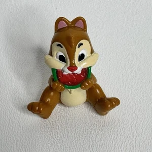 Disney Chip N' Dale Mini Plastic Chipmunk Figure W/ Watermelon Toy Cake Topper - Picture 1 of 5
