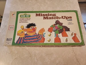 Vintage 1976 Sesame Street Missing Match-Ups Game By Milton Bradley - Complete! - Picture 1 of 10