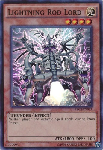 Lightning Rod Lord - SECE-ENS09 - Super Rare - Limited Edition - Lightly Played - Image 1 of 1