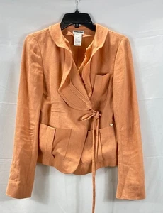 Sonia Rykiel Women Orange Blazer Size 40 - Picture 1 of 4