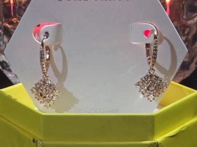 Brinco folheado a ouro rosa turmalina bicolor RBP 3713 Lovely Oasis criado em laboratório - Imagem 1 de 3