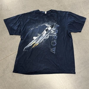 Vtg Avro Arrow Jet Canadian Air Force Mens XXL T Shirt - Picture 1 of 6