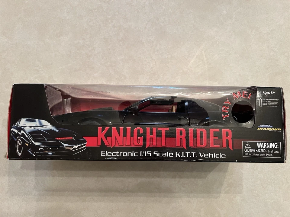 Knight Rider Electronic 1/15 Scale KITT Vehicle Car Diamond Select Toys-New-Read - Image 1 of 4