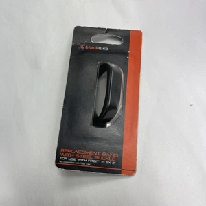 Blackweb Adjustable Replacement Band with Steel Buckle Black Fitbit Flex 2 New - Zdjęcie 1 z 4