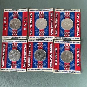 6 General Mills Coins | Nagano 1998 Winter Olympics | Collectible US Olympics - Picture 1 of 14
