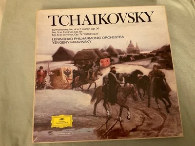 Tchaikovsky. - Symphonies #4, #5, #6 - Mravinsky, cond. (RE) (4 LP’s) (Mint) - Image 1 of 4