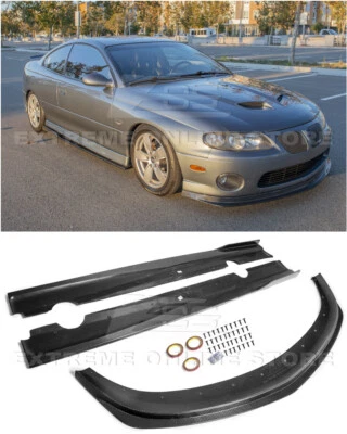 Para 04-06 Pontiac GTO | Rendimiento FIBRA DE CARBONO Frontal Divisor Labio Faldas Laterales Foto 1 de 4