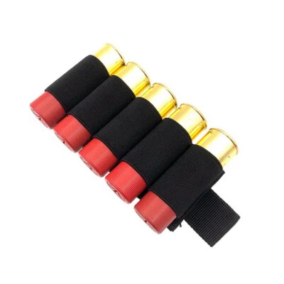 Tactical 5 Rounds 12/20GA Gauge Shotgun Shell Holder Gun Ammo Cartridge Pouch - Image 1 of 4