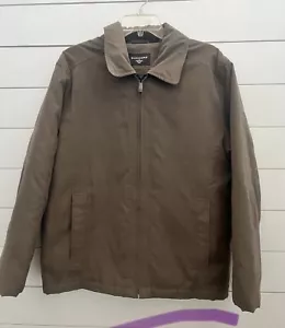 Dockers Microtwill Men's Brown Quilted Lined Golf Jacket Size Small - Picture 1 of 5