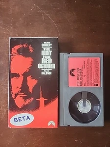 The Hunt for Red October 1990 Betamax NOT VHS Sean Connery, Alec Baldwin Longbox - Picture 1 of 8