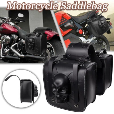 Motorcycle Saddle Bag Tool Side Bag Fit For Yamaha XV1700 Road Star Warrior - Imagem 1 de 4