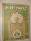 In My Harem Irving Berlin 1913 cover art by Gene Buck  cover photo: Josie Flynn
