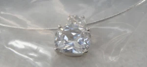 Avon 925 Sterling Silber Radiant CZ Omega Halskette NOS 2002 Vintage Neu in Box - Bild 1 von 16