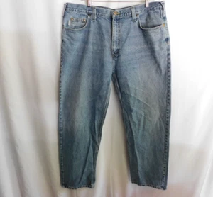 Carhartt Jeans Herren Zipper Fly Blau Denim Jeans Style B460 Größe 42 x 32 - Bild 1 von 12