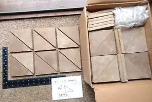 Antique Victorian Beige/Taupe 6''x4.25''x4.25'' (90) Triangular Minton Tiles - Picture 1 of 9