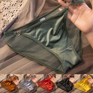 Damen-Satin-Höschen Sexy Unterwäsche Durchsichtiges Tanga-Höschen ^ ⑱ - Bild 1 von 30