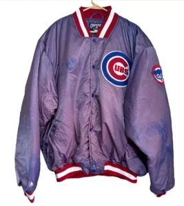 Chicago Cubs Men’s 4XL Vintage 1990s Bomber Jacket Cooperstown MLB Majestic - Picture 1 of 2