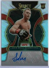 2023 UFC PANINI SELECT  Jack Della Maddalena AUTO SILVER PRIZM ROOKIE RC #RS-JDM