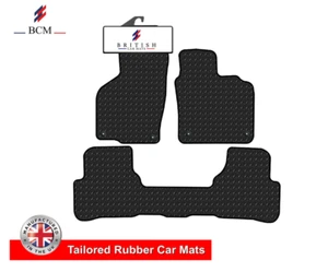 Fits Vw Passat 2007-2015 Fully Tailored 3mm HD Rubber Car Floor Mats Black - Picture 1 of 9