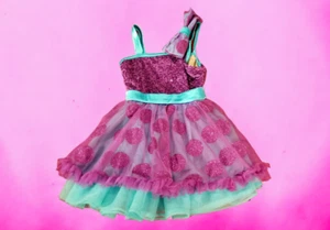 Weissman Dance Costume Child's Size XSC 4/5 Girl's Princess Dress Sequins Purple - Picture 1 of 3