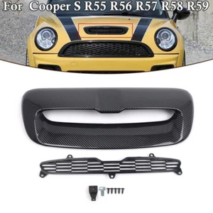 Für Mini Cooper S R55 R56 R57 2007-2014 Motorhaube Entlüftung Kohlefasertyp - Picture 1 of 8