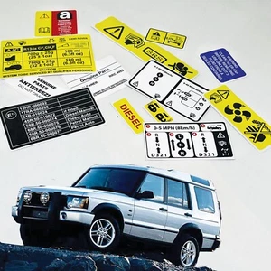 Landrover Discovery 2 300 tdi Restoration Warning Caution Engine Stickers Labels - Picture 1 of 3
