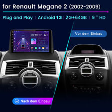 9" Android 13 Autoradio GPS NAVI Bluetooth RDS Für Renault Megane II 2 2002-2009