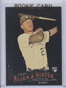 TREVOR STORY ROOKIE CARD 2016 Baseball ALLEN & GINTER RARE BLACK VARIATION RC! - Picture 1 of 2