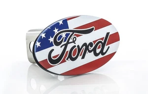 Cubierta de enganche para remolque Ford American Flag Patriótico rojo blanco azul - Imagen 1 de 4