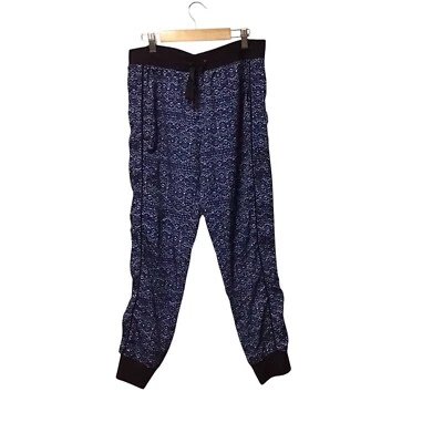 Pantalones de yoga de estudio estampados GapFit para mujer azules negros talla S  Foto 1 de 4