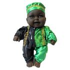 Poupée Muneco Ogun 20 cm Santeria Yoruba Religion Orisha Oggun vert noir 8"