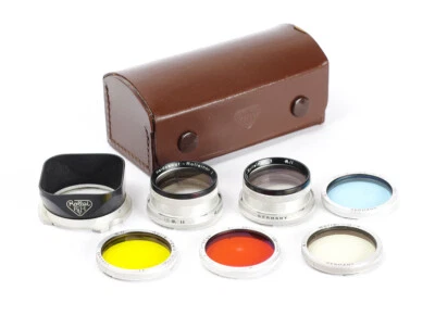 Rollei HFT Set Rolleinar 1&2 Filter Green Yellow UV Blue Orange Hood RII R2 Bay2 - Image 1 of 4
